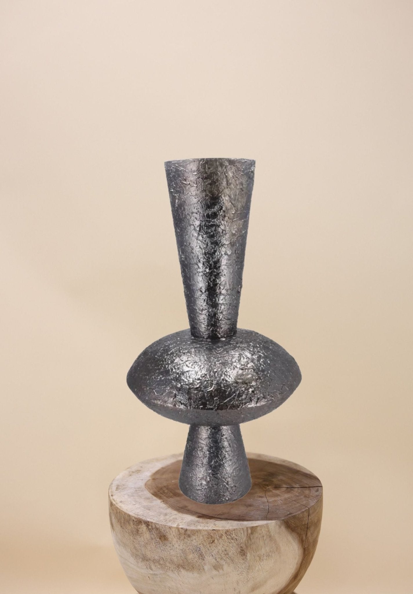 Noah Wild Black Vase Bulb - Luxe zijden bloemen boeket - Kunstbloemen van Sharon Flowers