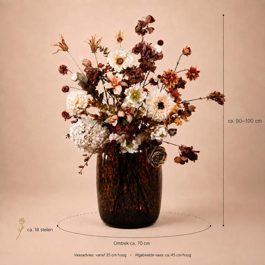 Nude Luxueus zijden boeket van Sharon Flowers
