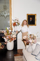 Nude Luxueus - zijden boeket - Luxe zijden bloemen boeket - Kunstbloemen van Sharon Flowers