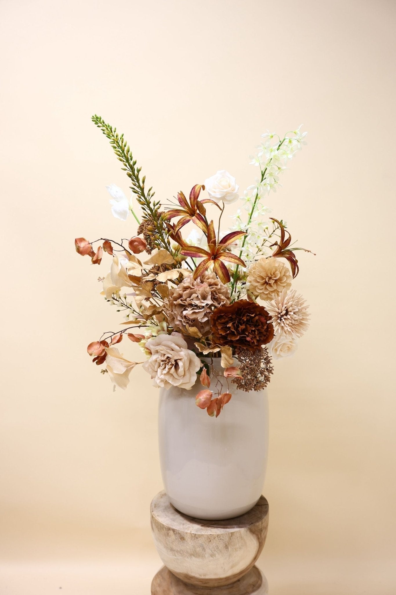 Nude Luxueus - zijden boeket - Luxe zijden bloemen boeket - Kunstbloemen van Sharon Flowers