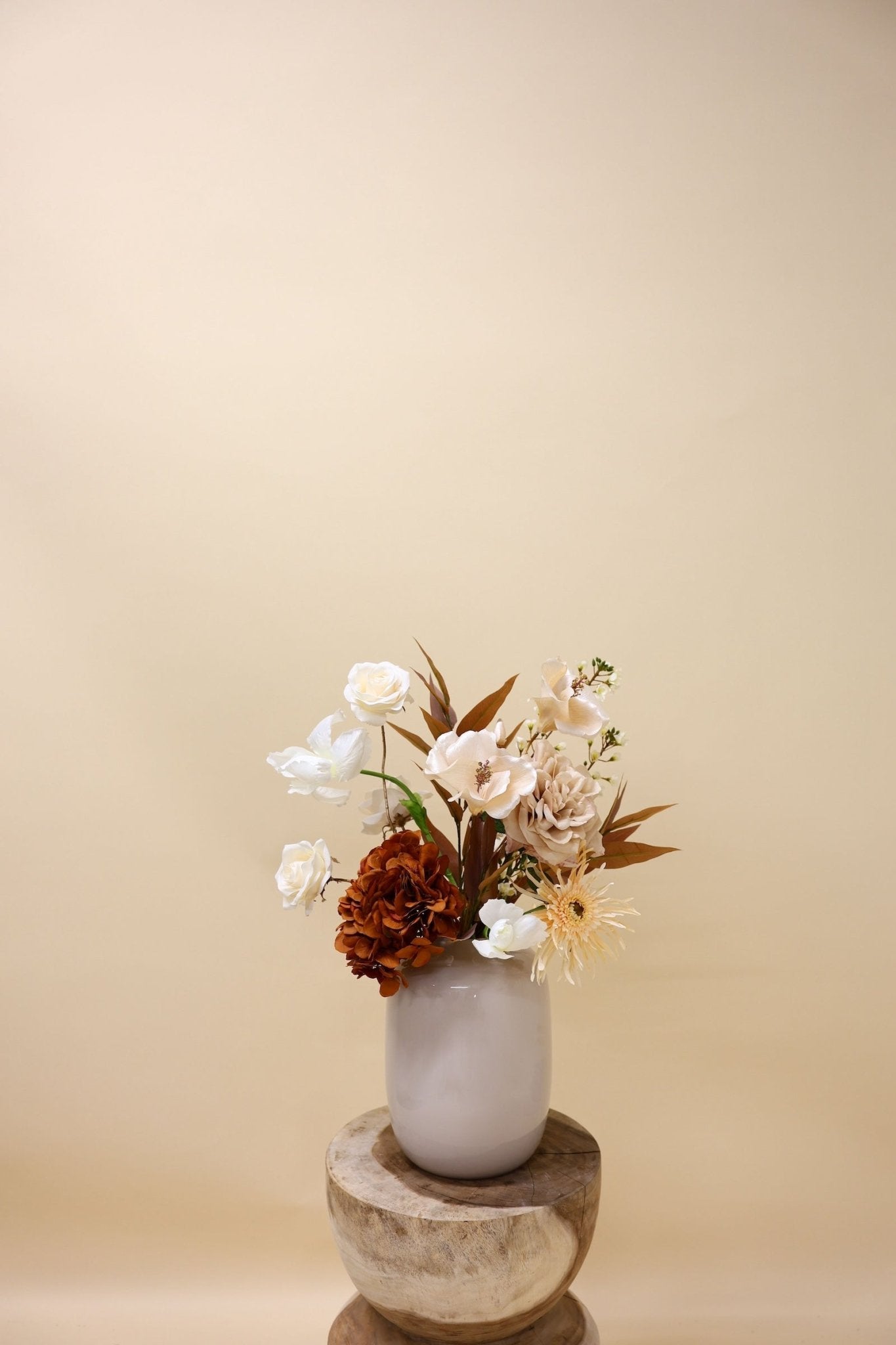 Nude Petit - zijden boeket - Luxe zijden bloemen boeket - Kunstbloemen van Sharon Flowers
