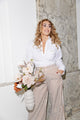 Nude Petit - zijden boeket - Luxe zijden bloemen boeket - Kunstbloemen van Sharon Flowers