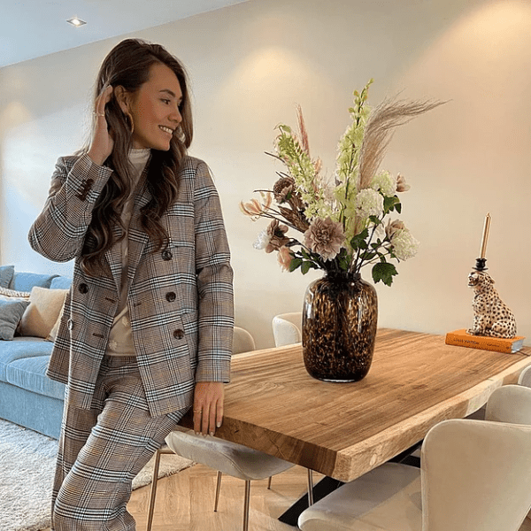 Nude Petit - zijden boeket - Luxe zijden bloemen boeket - Kunstbloemen van Sharon Flowers
