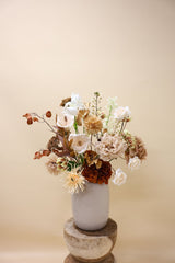 Nude Royaal - zijden boeket - Luxe zijden bloemen boeket - Kunstbloemen van Sharon Flowers