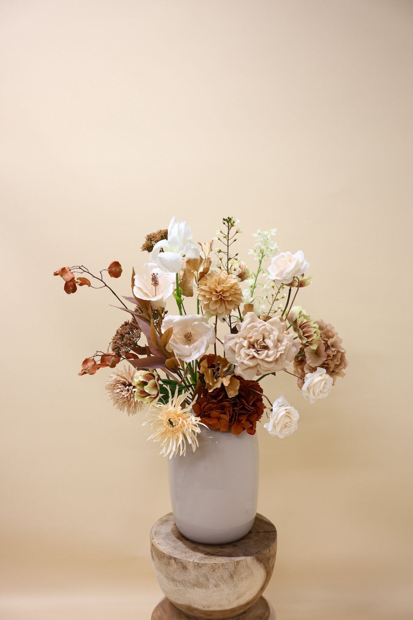 Nude Royaal - zijden boeket - Luxe zijden bloemen boeket - Kunstbloemen van Sharon Flowers