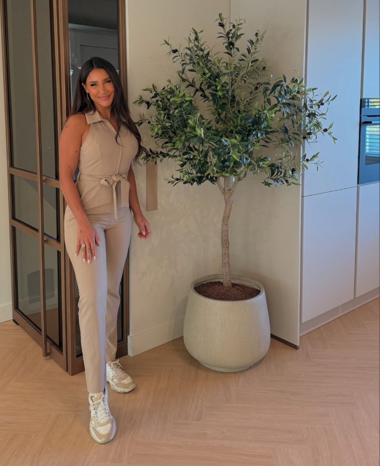 Olijfboom - 200cm - Luxe zijden bloemen boeket - Kunstbloemen van Sharon Flowers