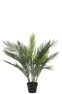 Palm Tree Pot Artificial Green