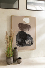 Pampas Grass 5 Heads In Pot Pvc Green/Beige Small - Luxe zijden bloemen boeket - Kunstbloemen van Sharon Flowers