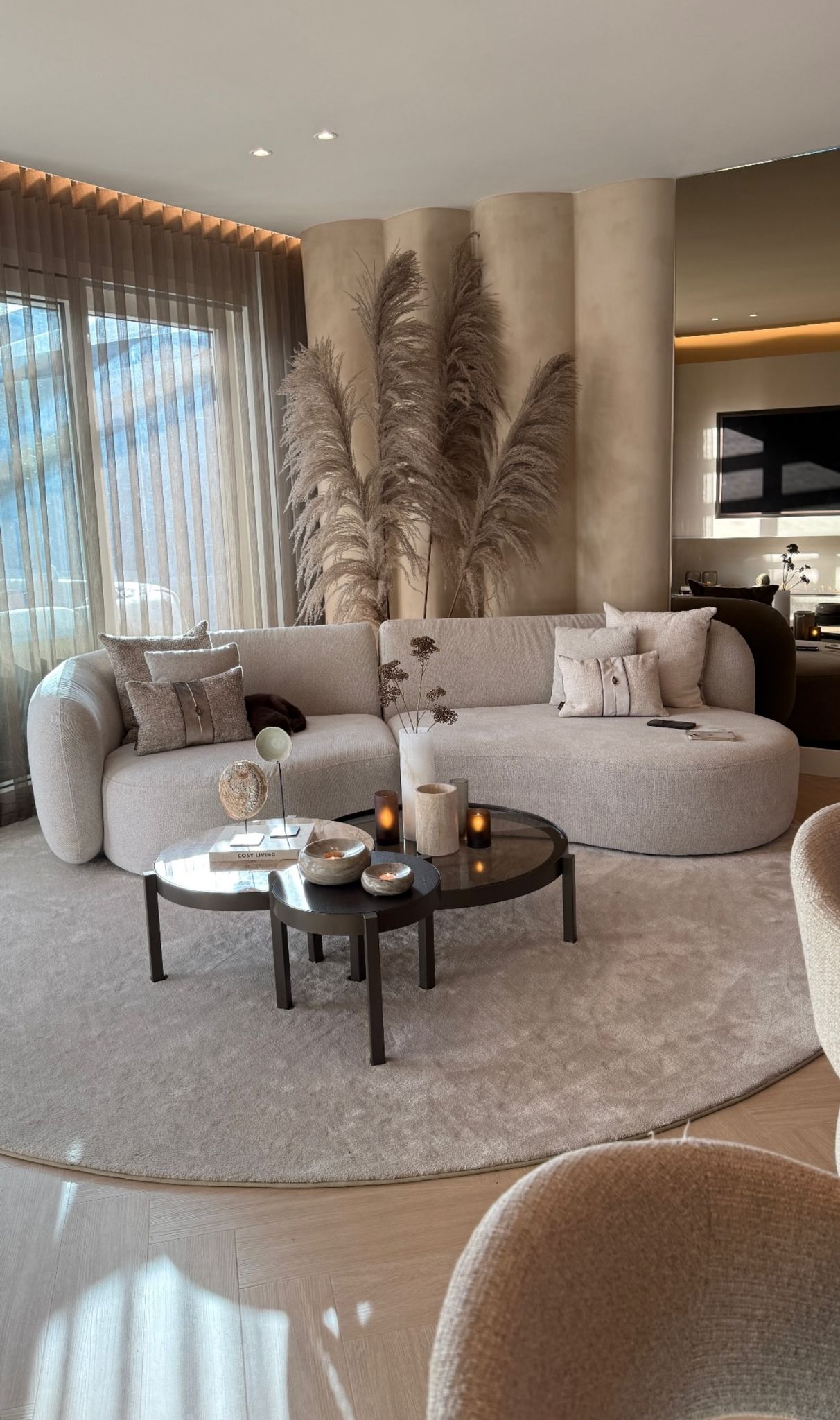 Pampas Pluimen - Janice blok - 150 & 240 cm - Luxe zijden bloemen boeket - Kunstbloemen van Sharon Flowers