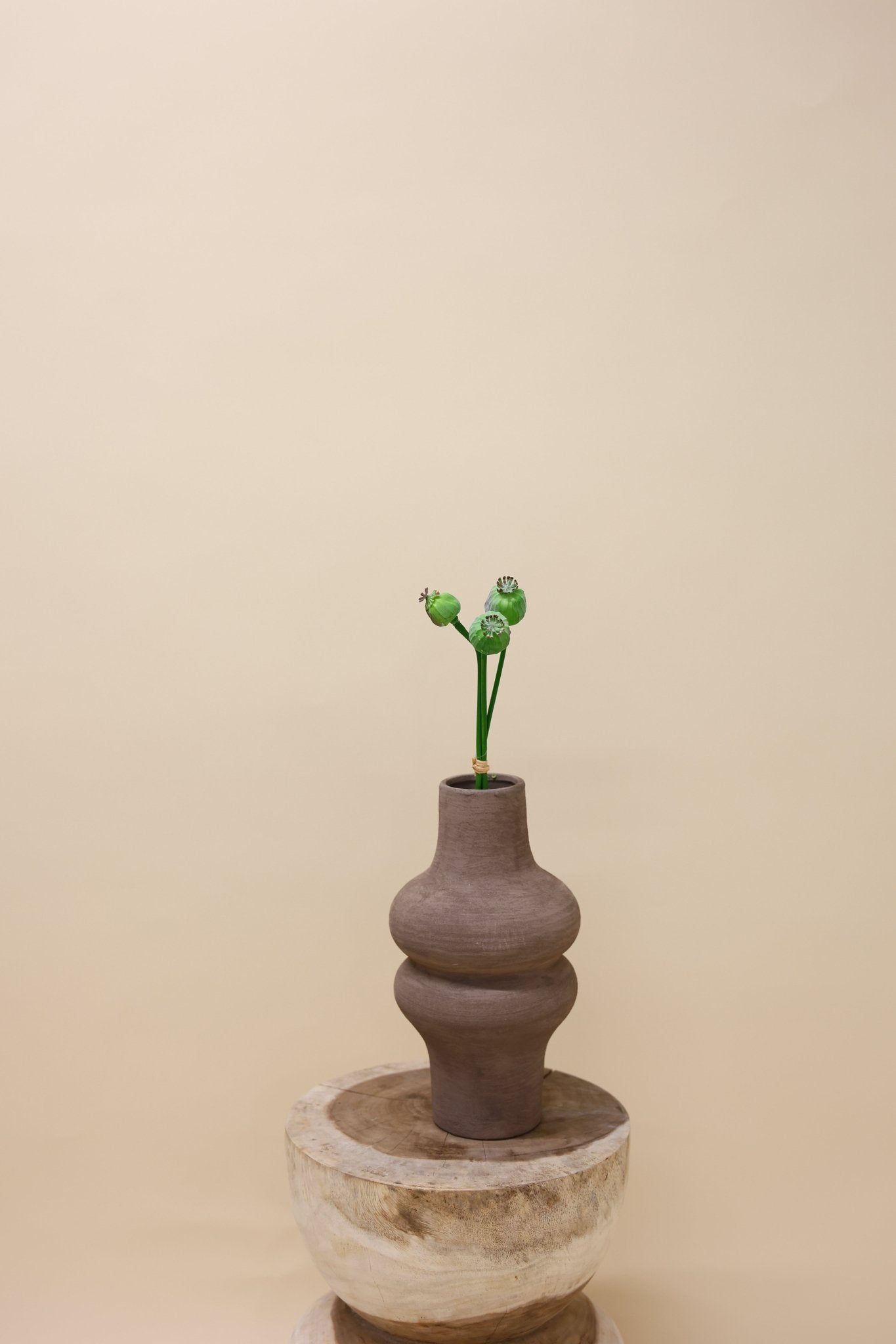 Papaver vrucht - Luxe zijden bloemen boeket - Kunstbloemen van Sharon Flowers