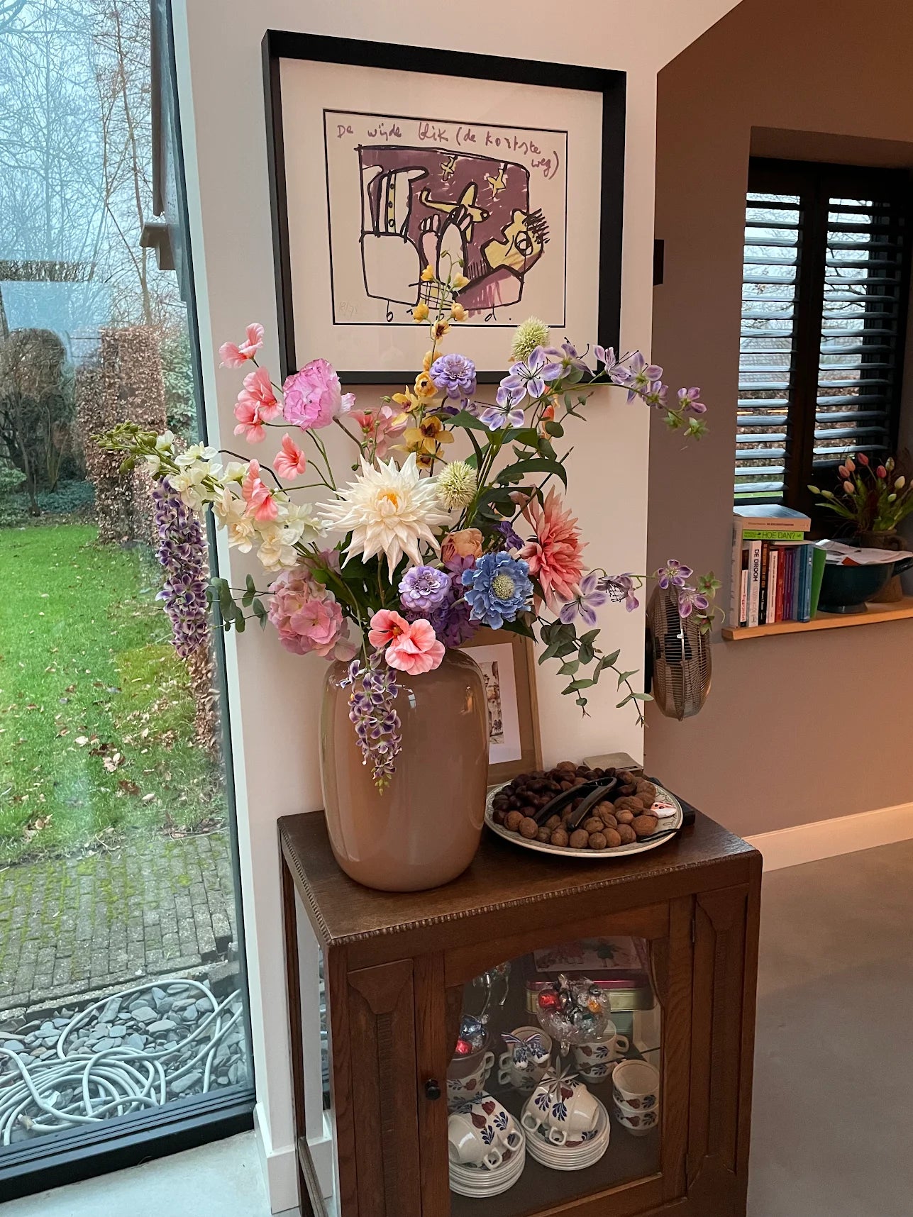 Zijden boeket Pastel – Royaal – aanzicht 3