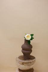 Pioenroos crème 36 cm - Luxe zijden bloemen boeket - Kunstbloemen van Sharon Flowers