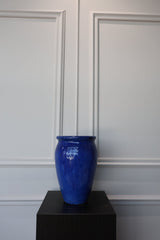 Pot - Blauw - Luxe zijden bloemen boeket - Kunstbloemen van Sharon Flowers