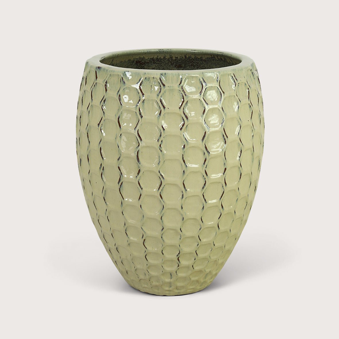 Pot Honey Crème D62 H80 - Luxe zijden bloemen boeket - Kunstbloemen van Sharon Flowers