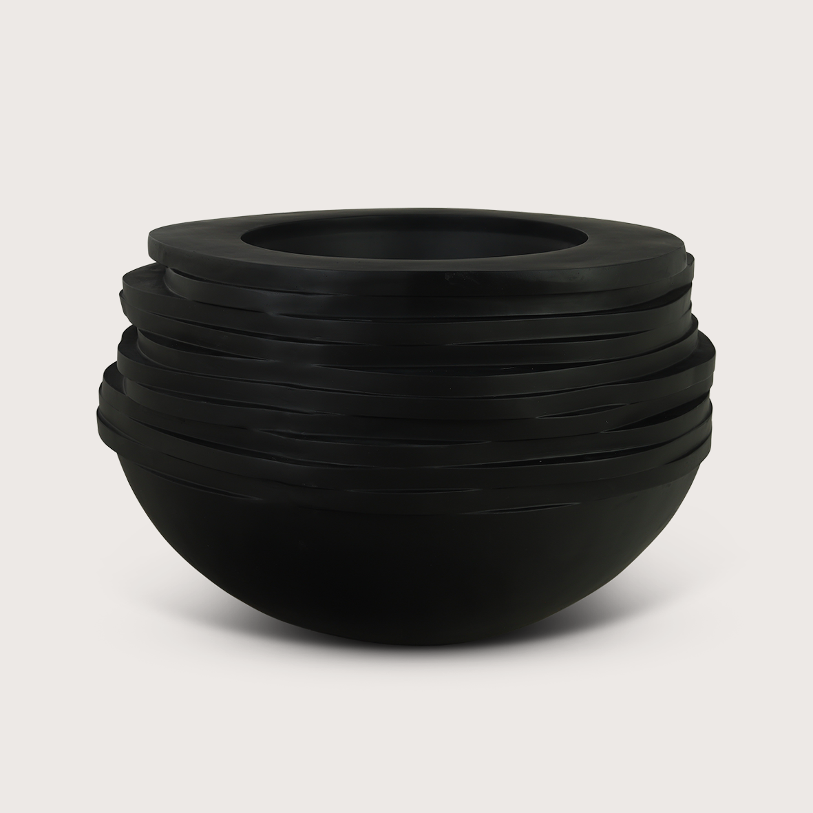 Bowl Roza Zwart Mat D85 H52,5