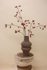 Rozenbottel rood 106cm - Luxe zijden bloemen boeket - Kunstbloemen van Sharon Flowers