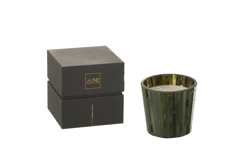 Scented Candle Noa Herbal Serenity Green Small-35H