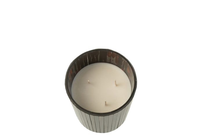 Scented Candle Noa Woody Aurora Brown Medium-55H