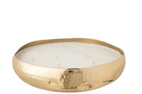 Scented Candle Livia Metal Gold Large-44H