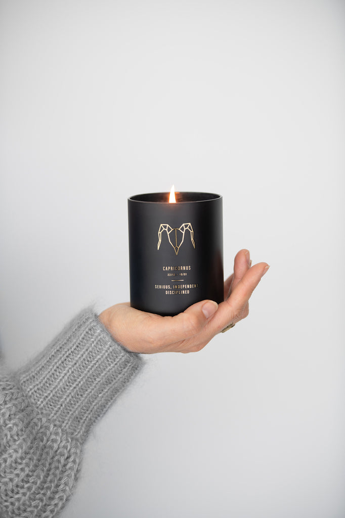 Scented Candle Astro  Capricornus Black-50H