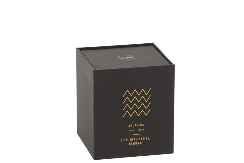 Scented Candle Astro Aquarius Black-50H