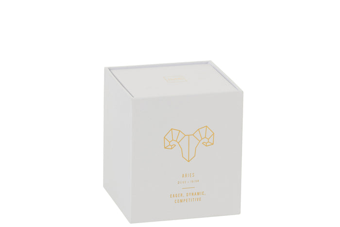 Scented Candle Astro Aries White-50H