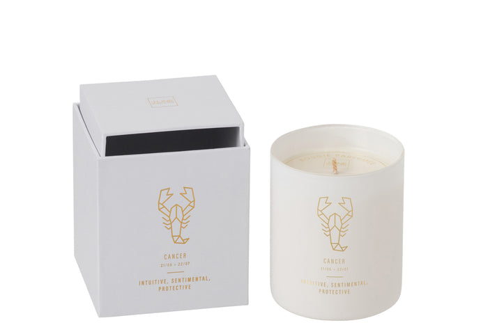 Scented Candle Astro  Cancer White-50H