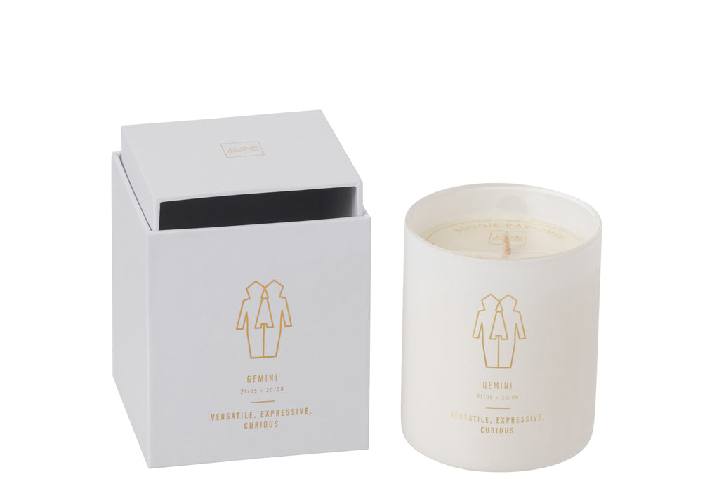 Scented Candle Astro  Gemini White-50H