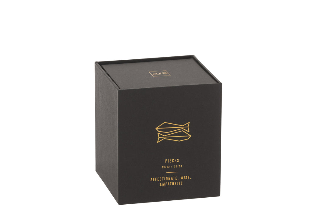 Scented Candle Astro Pisces Black-50H