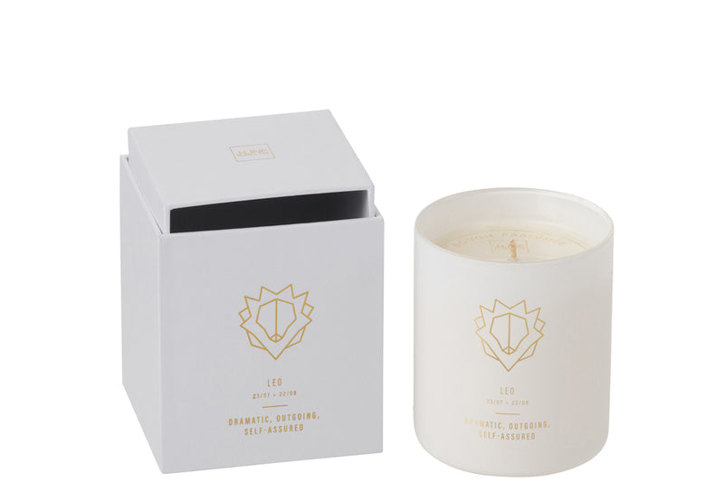 Scented Candle Astro  Leo White-50H