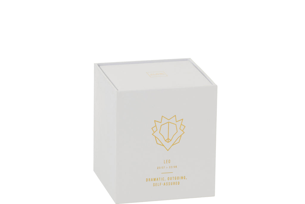 Scented Candle Astro  Leo White-50H