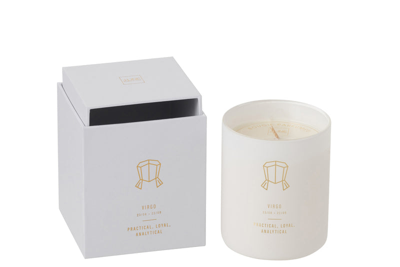 Scented Candle Astro  Virgo White-50H