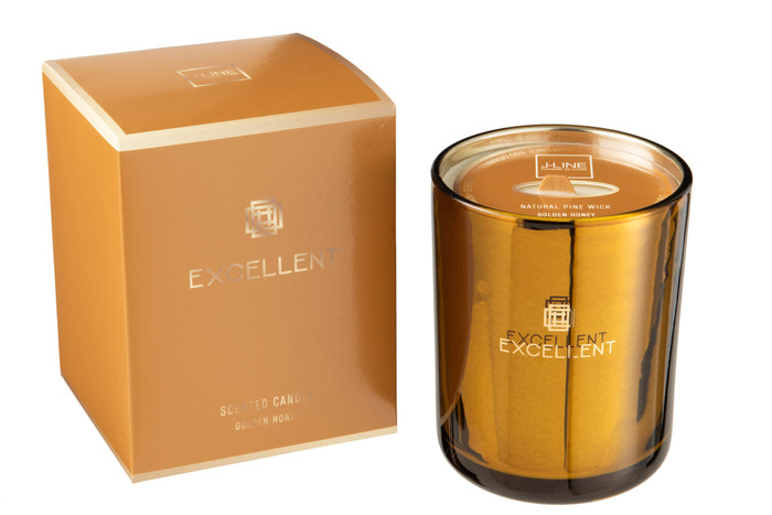 Scented Candle Excellent Golden Honey Ochre Medium-80U