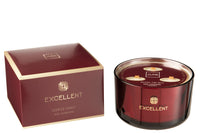 Scented Candle Excellent Rose Champagne Wine Red Large-40U