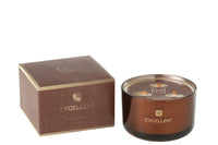 Scented Candle Excellent Siberia Fir Brown Large-40U