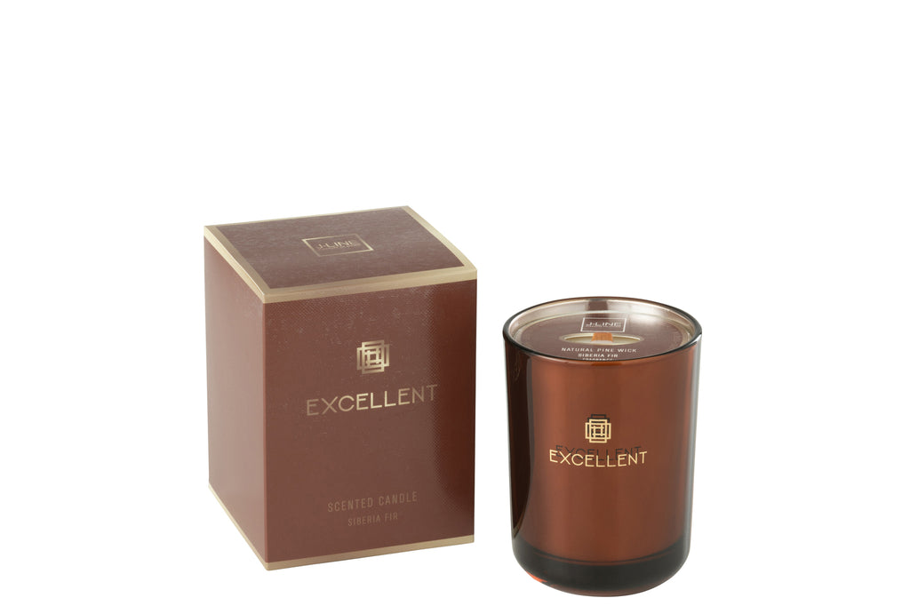 Scented Candle Excellent Siberia Fir Brown Small-50U