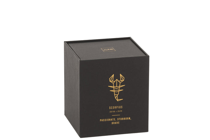 Scented Candle Astro  Scorpio Black-50H