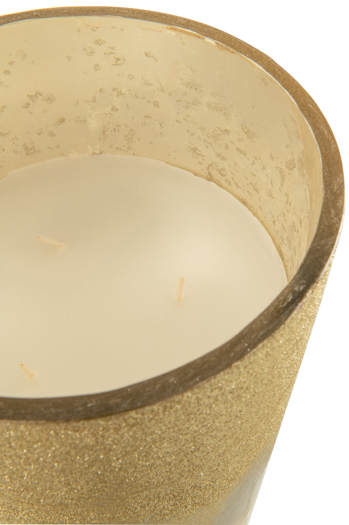 Scented Candle Deluxe Glass Gold Extra Large-160H