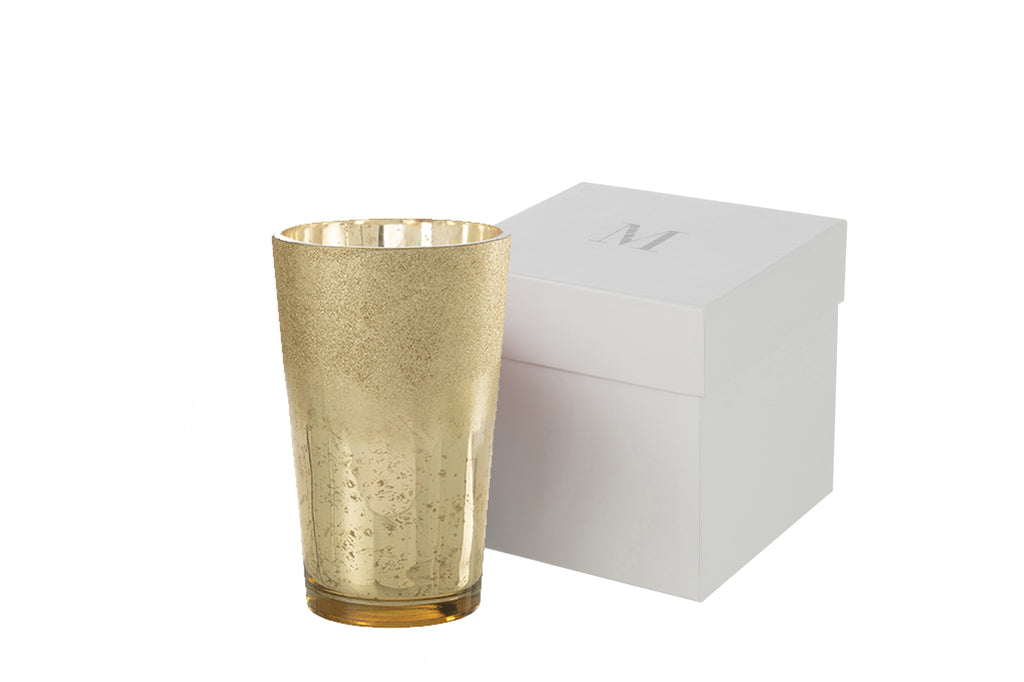 Scented Candle Deluxe Glass Gold Extra Large-160H