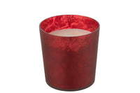 Scented Candle Deluxe Glass Red Medium-80H