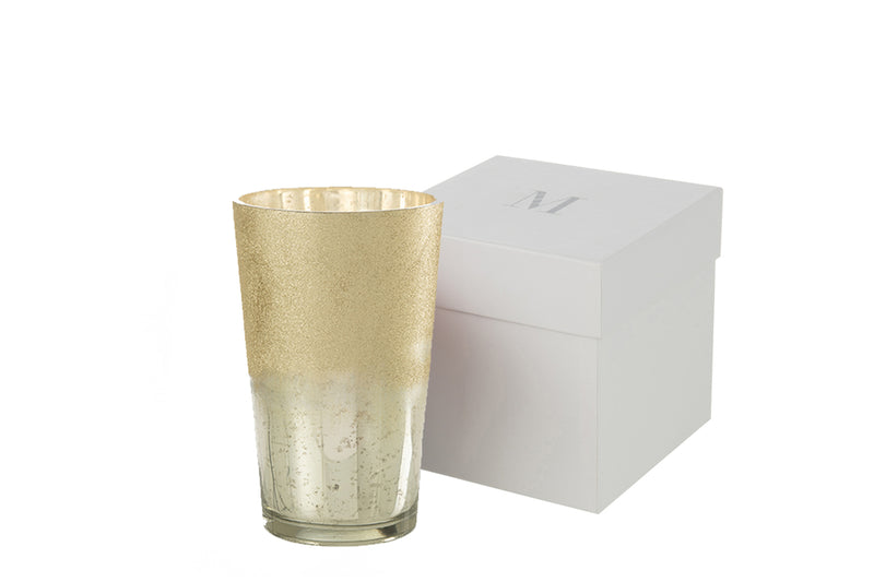 Scented Candle Deluxe Glass Silver Extra Large-160H