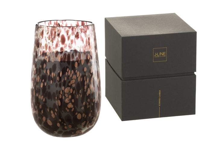 Scented Candle Mia Black/Mix Glass Large-230H