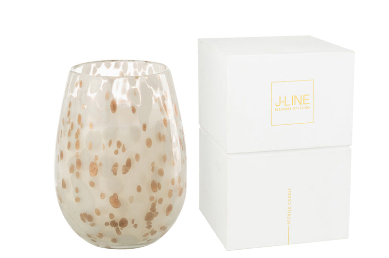 Scented Candle Mia White/Mix Glass Large-230H