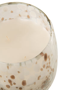 Scented Candle Mia White/Mix Glass Medium-120H