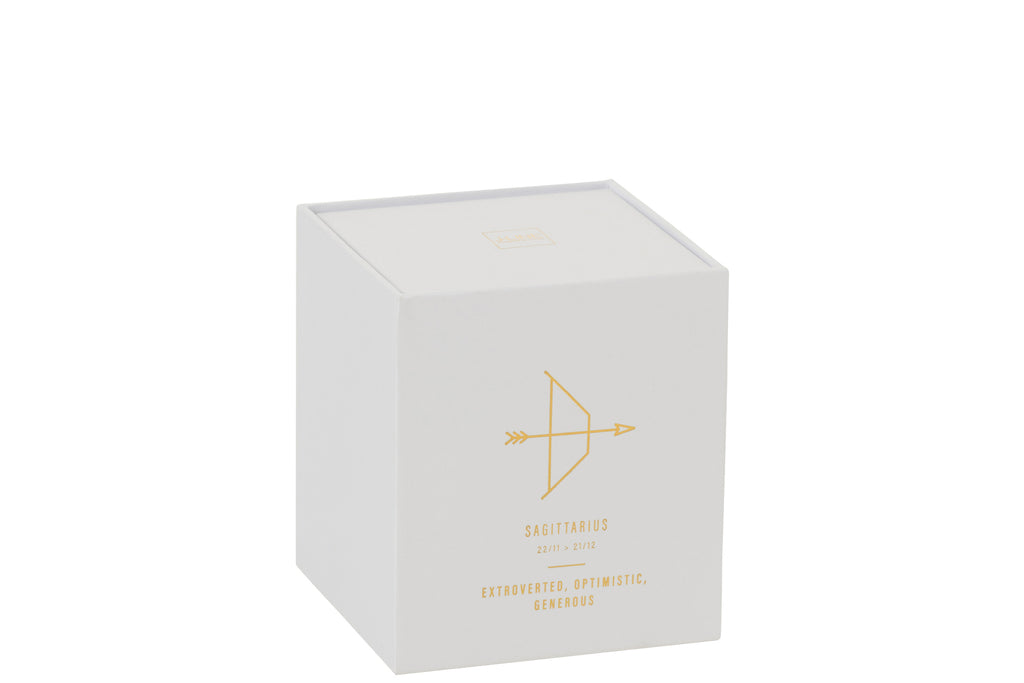 Scented Candle Astro  Sagittarius White-50H