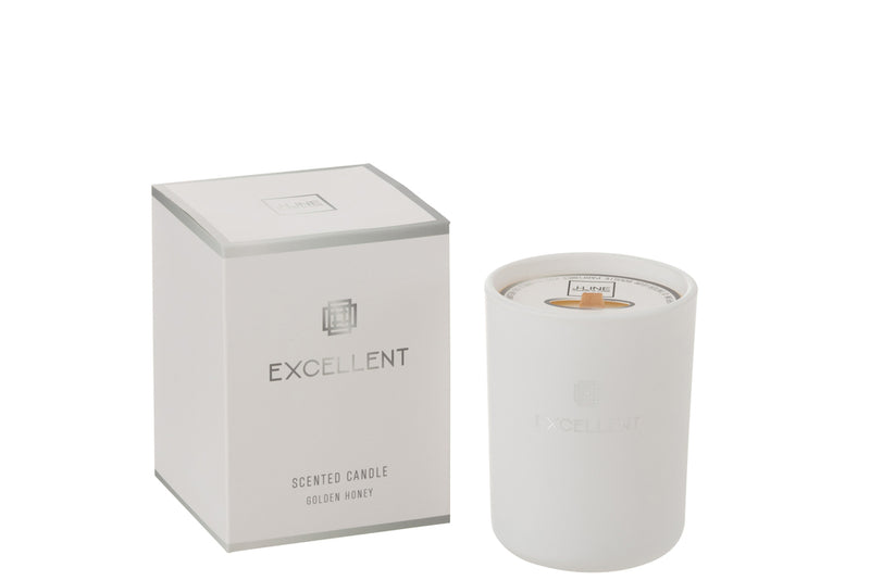 Scented Candle Excellent Glass White Small-50U