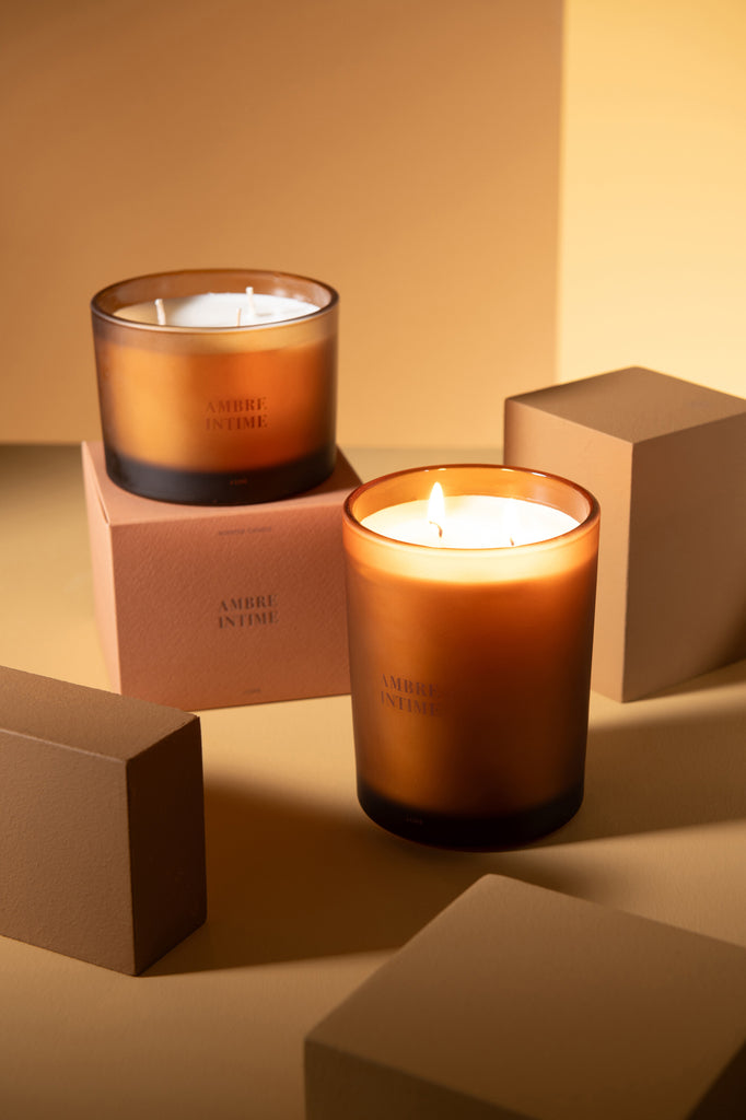 Scented Candle Accords Essentiels Ambre Intime-28H