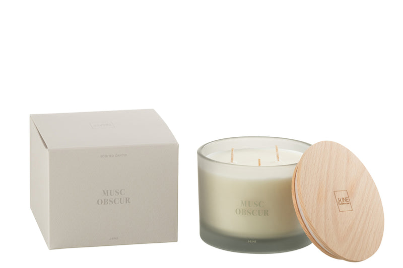 Scented Candle Accords Essentiels Musc Obscur-28H