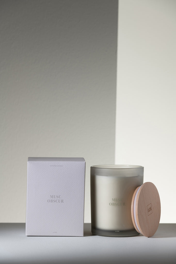 Scented Candle Accords Essentiels Musc Obscur-52H