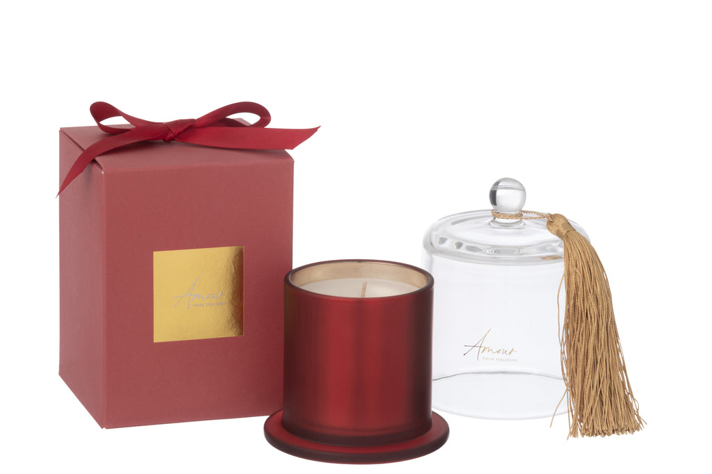 Scented Candle Bell Amour Red Small-30Hours